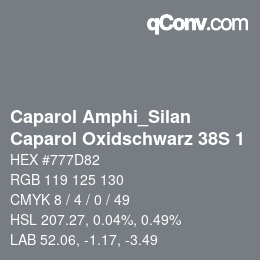 カラーコード: Caparol Amphi_Silan - Caparol Oxidschwarz 38S 1 | qconv.com