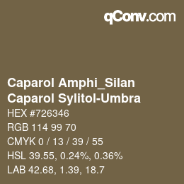 カラーコード: Caparol Amphi_Silan - Caparol Sylitol-Umbra | qconv.com