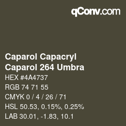カラーコード: Caparol Capacryl - Caparol 264 Umbra | qconv.com
