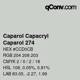 カラーコード: Caparol Capacryl - Caparol 274 | qconv.com