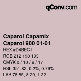 Farbcode: Caparol Capamix - Caparol 900 01-01 | qconv.com