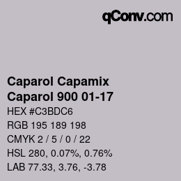 Farbcode: Caparol Capamix - Caparol 900 01-17 | qconv.com