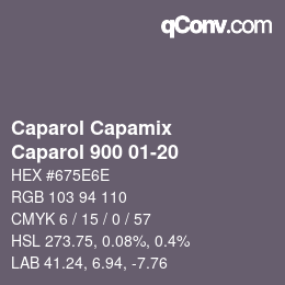 Farbcode: Caparol Capamix - Caparol 900 01-20 | qconv.com