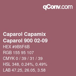 カラーコード: Caparol Capamix - Caparol 900 02-09 | qconv.com