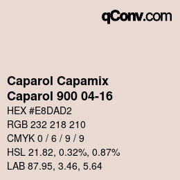 Farbcode: Caparol Capamix - Caparol 900 04-16 | qconv.com