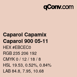 カラーコード: Caparol Capamix - Caparol 900 05-11 | qconv.com