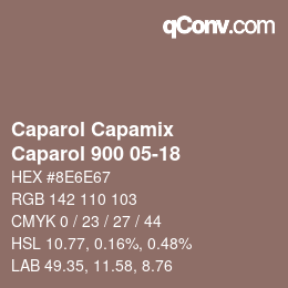 Farbcode: Caparol Capamix - Caparol 900 05-18 | qconv.com