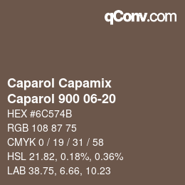 Farbcode: Caparol Capamix - Caparol 900 06-20 | qconv.com