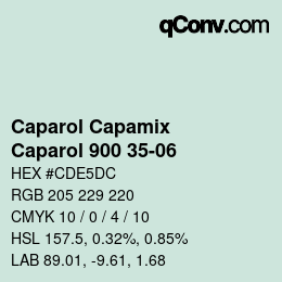 颜色代码: Caparol Capamix - Caparol 900 35-06 | qconv.com