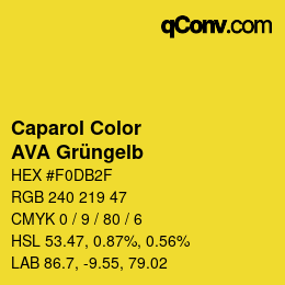 カラーコード: Caparol Color - AVA Grüngelb | qconv.com