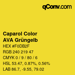 カラーコード: Caparol Color - AVA Grüngelb | qconv.com