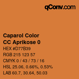 Código de color: Caparol Color - CC Aprikose 0 | qconv.com