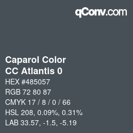 Color code: Caparol Color - CC Atlantis 0 | qconv.com