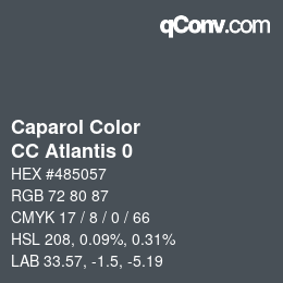 カラーコード: Caparol Color - CC Atlantis 0 | qconv.com