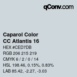 Color code: Caparol Color - CC Atlantis 16 | qconv.com