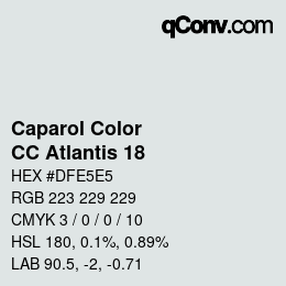 カラーコード: Caparol Color - CC Atlantis 18 | qconv.com