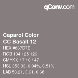 Código de color: Caparol Color - CC Basalt 12 | qconv.com