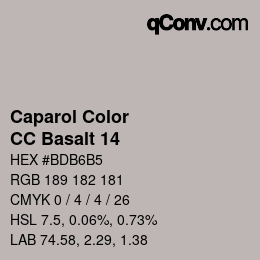 カラーコード: Caparol Color - CC Basalt 14 | qconv.com