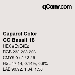 Color code: Caparol Color - CC Basalt 18 | qconv.com