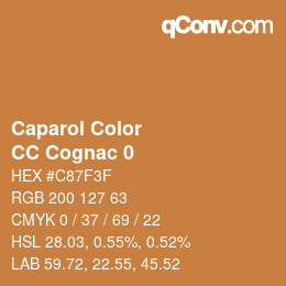 Farbcode: Caparol Color - CC Cognac 0 | qconv.com