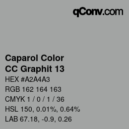 Farbcode: Caparol Color - CC Graphit 13 | qconv.com