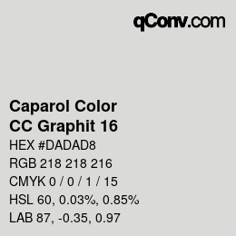 Farbcode: Caparol Color - CC Graphit 16 | qconv.com