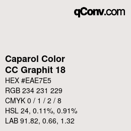 カラーコード: Caparol Color - CC Graphit 18 | qconv.com