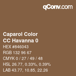 カラーコード: Caparol Color - CC Havanna 0 | qconv.com