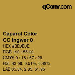 Código de color: Caparol Color - CC Ingwer 0 | qconv.com