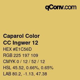 カラーコード: Caparol Color - CC Ingwer 12 | qconv.com