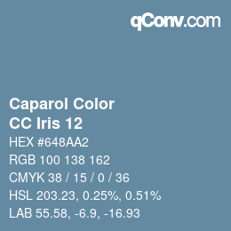 カラーコード: Caparol Color - CC Iris 12 | qconv.com