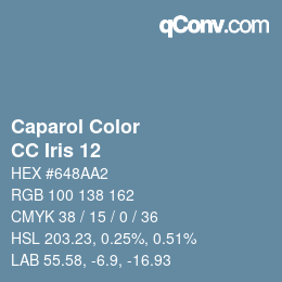 カラーコード: Caparol Color - CC Iris 12 | qconv.com