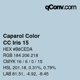 Farbcode: Caparol Color - CC Iris 15 | qconv.com