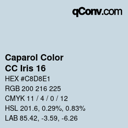 Color code: Caparol Color - CC Iris 16 | qconv.com