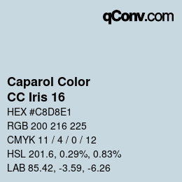 Código de color: Caparol Color - CC Iris 16 | qconv.com