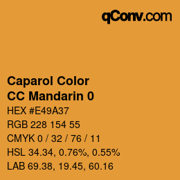 カラーコード: Caparol Color - CC Mandarin 0 | qconv.com