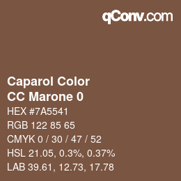 Color code: Caparol Color - CC Marone 0 | qconv.com