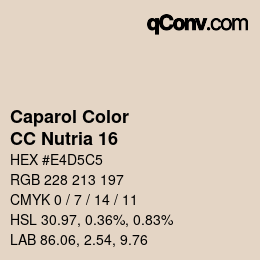 Código de color: Caparol Color - CC Nutria 16 | qconv.com