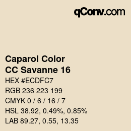 カラーコード: Caparol Color - CC Savanne 16 | qconv.com
