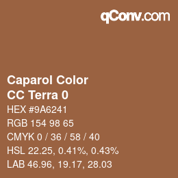 Color code: Caparol Color - CC Terra 0 | qconv.com