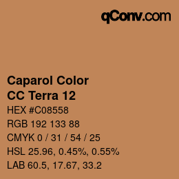 Color code: Caparol Color - CC Terra 12 | qconv.com