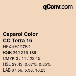 Color code: Caparol Color - CC Terra 16 | qconv.com