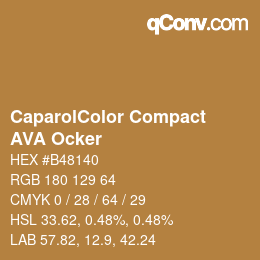 Farbcode: CaparolColor Compact - AVA Ocker | qconv.com