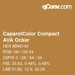 Código de color: CaparolColor Compact - AVA Ocker | qconv.com