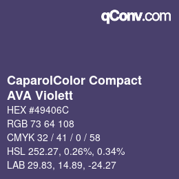 カラーコード: CaparolColor Compact - AVA Violett | qconv.com