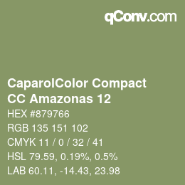 Código de color: CaparolColor Compact - CC Amazonas 12 | qconv.com