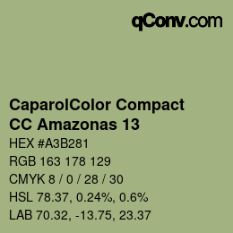 Código de color: CaparolColor Compact - CC Amazonas 13 | qconv.com