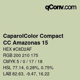 カラーコード: CaparolColor Compact - CC Amazonas 15 | qconv.com