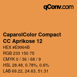 カラーコード: CaparolColor Compact - CC Aprikose 12 | qconv.com