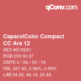 Código de color: CaparolColor Compact - CC Ara 12 | qconv.com